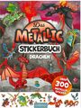 : Das Metallic-Stickerbuch - Drachen, Buch