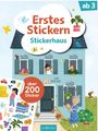 : Erstes Stickern - Stickerhaus, Buch