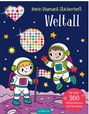 : Mein Diamant-Stickerheft - Weltall, Buch