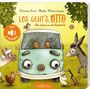"Los geht's, Otto: Wir fahren auf den Bauernhof. Mit 6 Sounds." Illustrationen: Tiere umgeben ein buntes Auto.