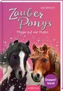 "Zauber Ponys", "Magie auf vier Hufen", "Doppelband". Illustration von zwei Ponys mit Sternen auf rosa Hintergrund.