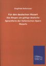 Siegfried Anheisser: Für den deutschen Mozart, Buch