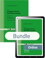 Text: "Leistungen nach der Baustellenverordnung", "Bundle", "Online". Grüner Hintergrund, zeigt Buch und Tablet.