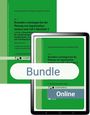 "Bundle" und "Online" erscheinen groß. Ein grünes Cover zeigt den Titel einer Publikation zur Planung von Ingenieurbauten.