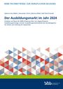 Der Ausbildungsmarkt im Jahr 2024. Autoren: Sabrina Inez Weller, Alexander Christ, Bettina Milde, Ralf-Olaf Granath. Bunte Dreiecke.
