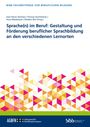 Titel: "Sprache(n) im Beruf: Gestaltung und Förderung beruflicher Sprachbildung an den verschiedenen Lernorten." Bunte Dreiecke unten.
