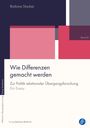 Titel: "Wie Differenzen gemacht werden". Ein Essay über Politik relationaler Übergangsforschung. Cover mit Farbblöcken.