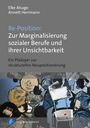 Cover eines Buches mit dem Titel "Re-Position: Zur Marginalisierung sozialer Berufe und ihrer Unsichtbarkeit", darunter eine abstrakte Illustration.