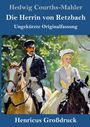 Titel: "Die Herrin von Retzbach" von Hedwig Courths-Mahler. Illustration: Zwei Reiter im Grünen, elegant gekleidet.