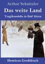 "Arthur Schnitzler: Das weite Land, Tragikomödie in fünf Akten. Illustration: Duell im verschneiten Wald."