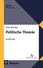 „Peter Nitschke, Politische Theorie, Einführung“. Verlag Karl Alber Logo, blau-gelbes Coverdesign, „Nomos Bibliothek“.