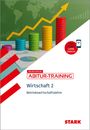 "Neues Abitur - Abitur-Training: Wirtschaft 2, Betriebswirtschaftslehre." Bunte Münzstapel, ein steigender Pfeil zeigt Wachstum.