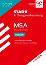 2027 STARK Prüfungsvorbereitung MSA Schleswig-Holstein Englisch. Rotes Cover mit weißen und blauen Elementen.