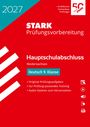 STARK Prüfungsvorbereitung 2027 Hauptschulabschluss Niedersachsen Deutsch 9. Klasse. Roter Hintergrund.