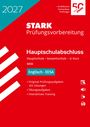 2027, STARK Prüfungsvorbereitung, Hauptschulabschluss, Englisch EESA. Rotes, modernes Layout mit diagonalen Linien.