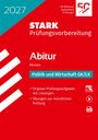„2027 STARK Prüfungsvorbereitung Abitur Hessen Politik und Wirtschaft GK/LK“ auf rotem Hintergrund mit Icons.