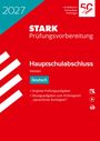„STARK Prüfungsvorbereitung Hauptschulabschluss Hessen Deutsch“, roter Hintergrund, weiße Schrift, diagonale Linien.
