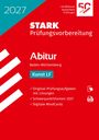 "2027, STARK Prüfungsvorbereitung, Abitur Baden-Württemberg, Kunst LF. Original-Prüfungsaufgaben mit Lösungen." Roter Hintergrund.