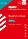 2027, STARK Prüfungsvorbereitung, Realschulabschluss Thüringen Englisch, Original-Prüfungsaufgaben mit Lösungen, rote Gestaltung.