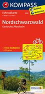 : KOMPASS Fahrradkarte 3094 Nordschwarzwald - Karlsruhe - Pforzheim, 1:70000, Buch