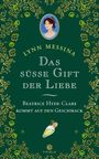 "Das süsse Gift der Liebe" von Lynn Messina. Illustration eines Frauenporträts und einer goldenen floralen Verzierung.