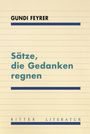 Gundi Feyrer: Sätze, die Gedanken regnen, Buch