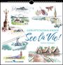 Geburtstagskalender "See la Vie!" von Nadine Heidegger. Bunte Zeichnungen mit Seemotiven und Attraktionen.