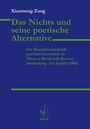 Text: "Xiaomeng Zang, Das Nichts und seine poetische Alternative." Blaues Cover und grünes Logo unten.