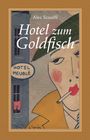 "Hotel zum Goldfisch" von Alec Scouffi. Eine stilisierte Illustration einer rauchenden Person mit Hut und Mantel.