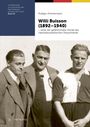 Buchtitel: "Willi Buisson (1892–1940)" von Rüdiger Zimmermann. Historisches Foto von drei Männern in Kleidung aus der Zeit.