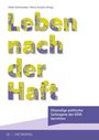 "Leben nach der Haft. Ehemalige politische Gefangene der DDR berichten." Gelber Text mit Gesichtern, violetter Hintergrund.