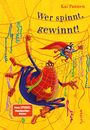 Text: "Wer spinnt, gewinnt!" und "Dein SPIEGEL Bestseller-Autor". Illustration: Eine bunte Spinne und ein Superheldeninsekt.