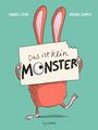 Titel: "Das ist kein Monster". Zwei große Ohren ragen über einem Schild hervor. Darunter das Logo "Tulipan".