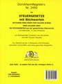 : DürckheimRegister® 2450 STEUERGESETZE mit Stichworten (2024), Buch