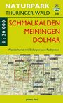 : Wanderkarte Schmalkalden, Meinigen, Dolmar, KRT