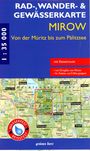 : Rad-, Wander- und Gewässerkarte Mirow - von der Müritz zum Pälitzsee mit Eiszeitroute, KRT