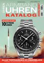 Titel: "ARMBANDUHREN KATALOG 2026/2027". Auf der Seite eine silberne Uhr und ein Raketenstart.