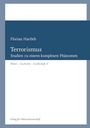 Blau-weißer Buchumschlag, Titel: "Terrorismus - Studien zu einem komplexen Phänomen" von Florian Hartleb, Verlag für Polizeiwissenschaft.