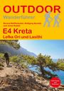 OUTDOOR Wanderführer: E4 Kreta. Lefka Ori und Lasithi. Berglandschaft mit Wanderer am Meer.