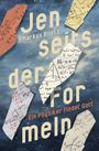 "Jenseits der Formeln: Ein Physiker findet Gott" von Markus Blietz. Hintergrund mit mathematischen Notizen im Weltraum-Stil.