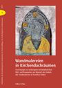 „Wandmalereien in Kirchendachräumen“; Forschung zu mittelalterlichen Bauwerken. Links ein Stilisiertes Heiligenbild.