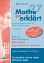 Stefan Rosner, Mathe gut erklärt, 2027, Leistungskurs, verständlich mit Tipps. Gesicht im Hintergrund.