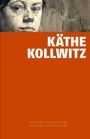 KÄTHE KOLLWITZ in weißer Schrift auf orangem Hintergrund. Oben eine zeichnerische Darstellung eines Gesichtes.