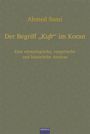 Titel: "Der Begriff 'Kufr' im Koran". Untertitel: "Eine etymologische, exegetische und historische Analyse" von Ahmed Sami. Hintergrund geometrisch gemustert. Logo: EBVERLAG.