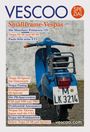 Vescoo Special: Smallframe-Vespas Texte. Bild zeigt blaue Vespa von hinten vor einer weißen Wand.