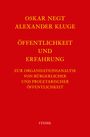 Oskar Negt: Werkausgabe Bd. 4 / Öffentlichkeit und Erfahrung, Buch
