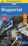 Radwanderkarte BVA Die schönsten Radtouren in der Region Wuppertal, 1:50.000, reiß- und wetterfest, GPS-Tracks Download, E-Bike geeignet, KRT