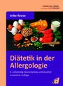 „Diätetik in der Allergologie. 6. überarbeitete Auflage“. Oben rechts: „Arbeitskreis Diätetik”. Verschiedene Lebensmittel.