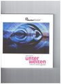 peter seidel, unterwelten, orte im verborgenen. Bunkermuseum Logo und abstraktes blaues Tunnelmotiv.