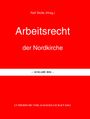 Rote Fläche, weißer Text: "Arbeitsrecht der Nordkirche". Überschrift: "Ralf Stolte (Hrsg.)". Unten: "LUTHERISCHE VERLAGSGESELLSCHAFT KIEL".